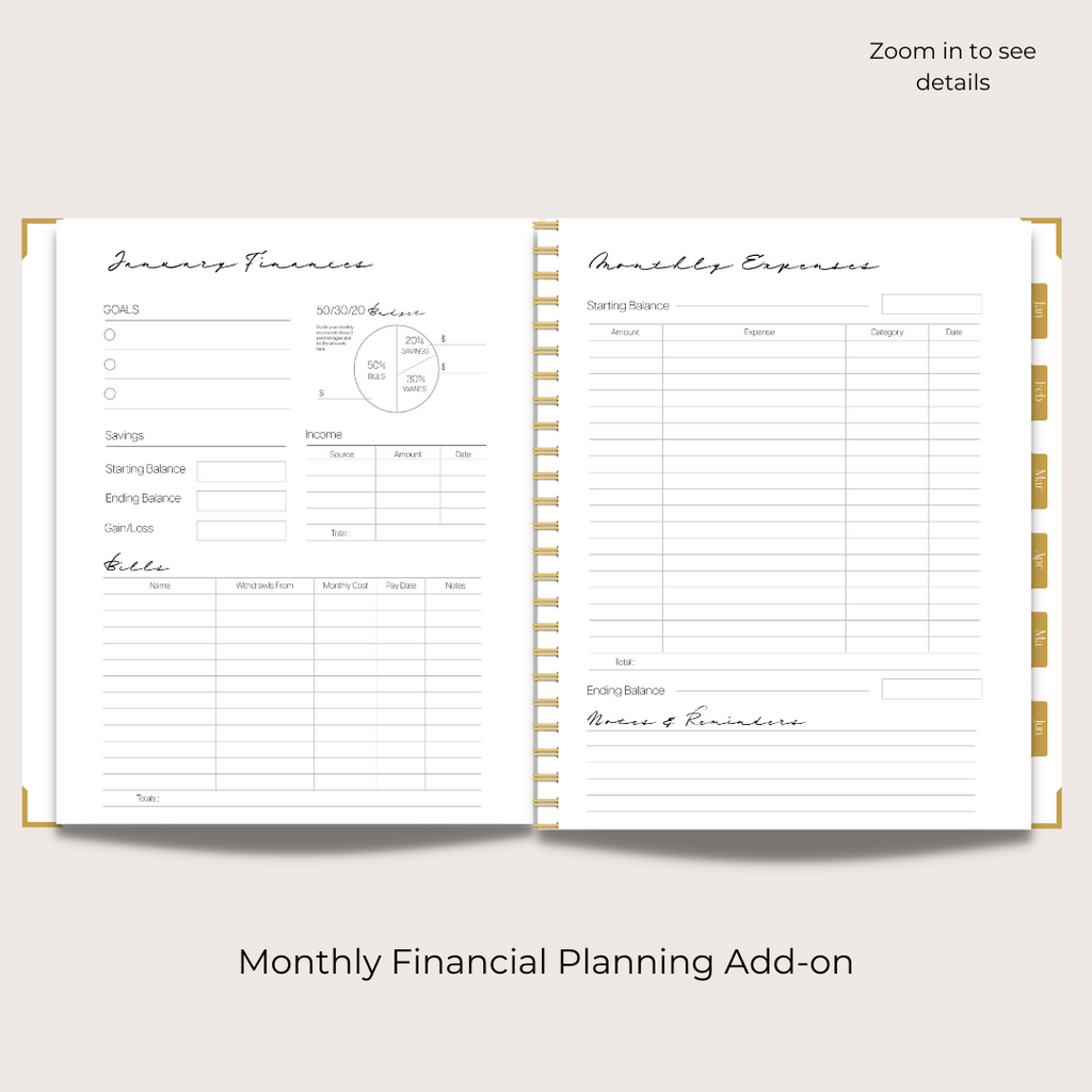 2023 Monthly + Daily Planner (6 months) July - December
